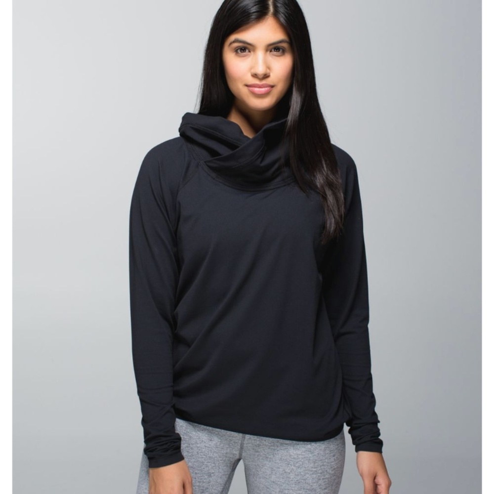 Lululemon Black Cowl Neck Pullover Sweatshirt